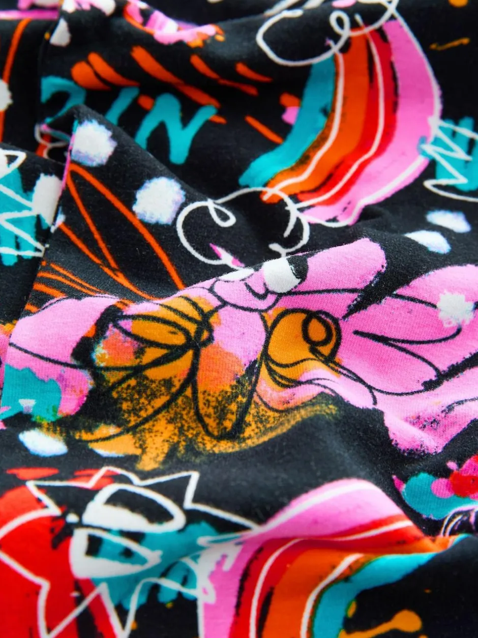 Next Black Graffiti Flare Leggings (3-16yrs) Best