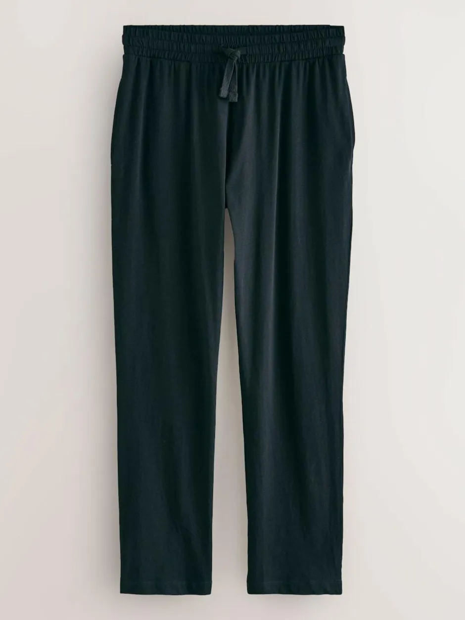 Next Graphic Long Sleeve Jersey Pyjamas Set Black Outlet
