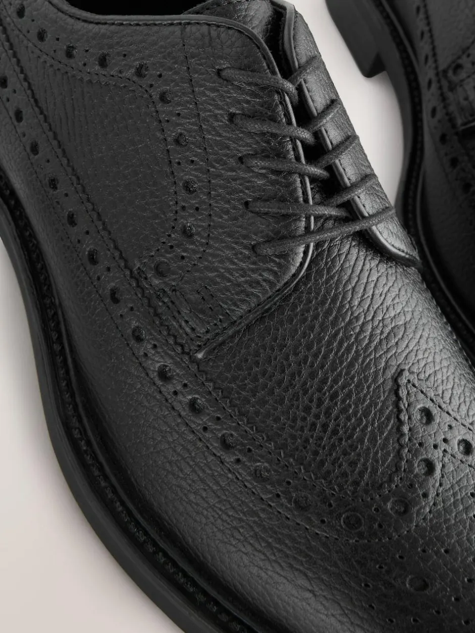 Next Heritage Brogue Shoes Black Online