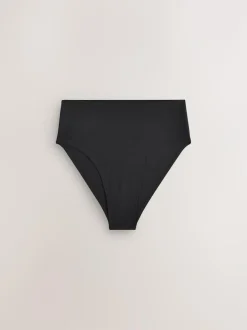 Next High Rise High Leg No VPL Tummy Control Shaping Knickers Black Clearance
