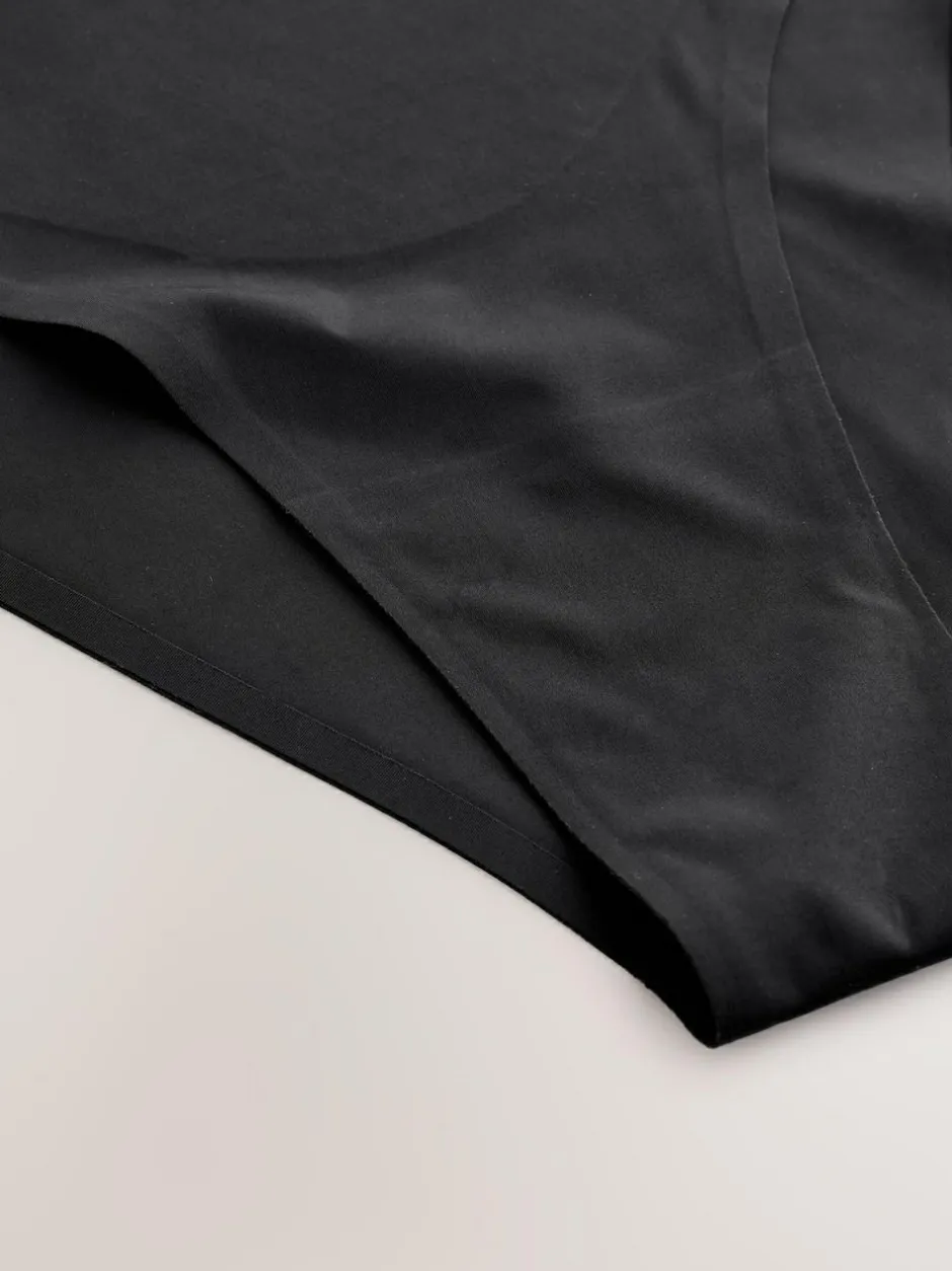 Next High Rise High Leg No VPL Tummy Control Shaping Knickers Black Clearance