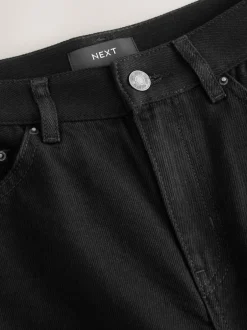 Next High Rise Palazzo Wide Leg Jeans Black Sale
