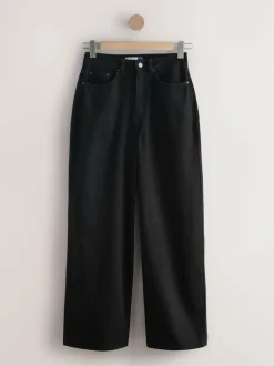 Next Black Hourglass High Rise Palazzo Wide Leg Jeans Hot
