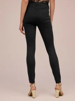 Next Jersey Denim Leggings Black