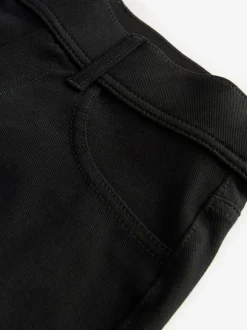 Next Jersey Denim Wide Leg Trousers Black Sale