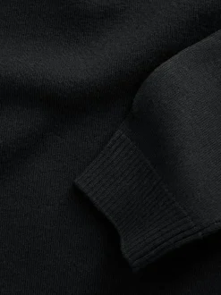 Next Knitted Crew Neck School Jumper (3-16yrs) Black New
