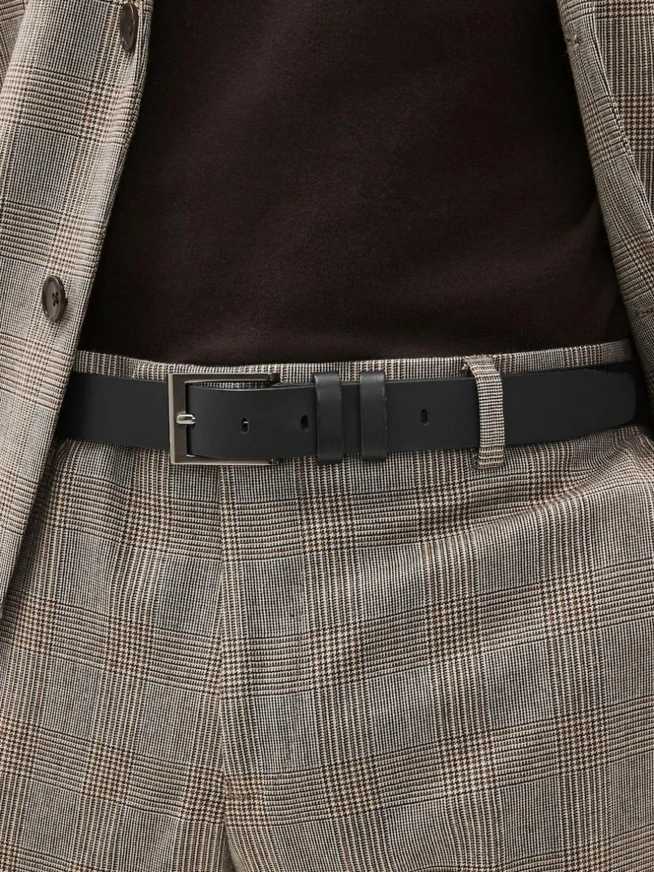 Next Leather Belt Black New
