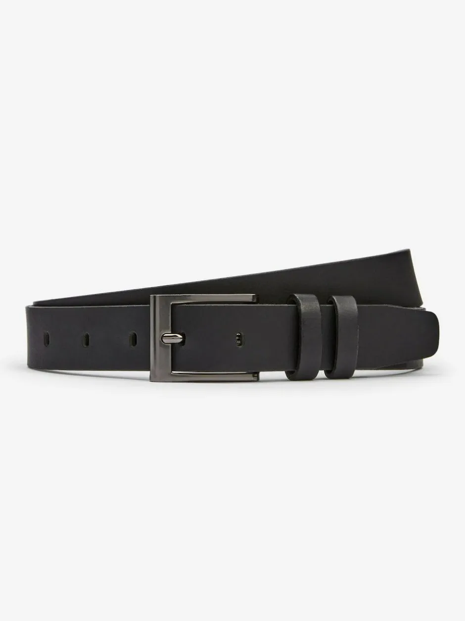 Next Leather Belt Black New