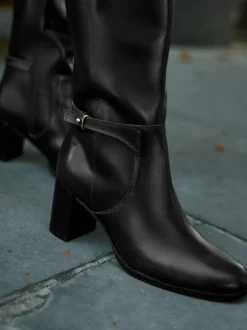 Next Forever Comfort® Hardware Trim Knee High Boots Black Leather Best