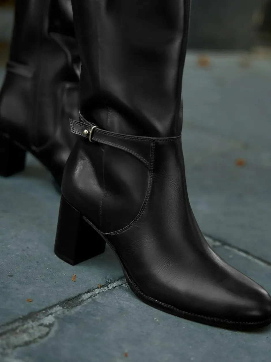 Next Forever Comfort® Hardware Trim Knee High Boots Black Leather Best