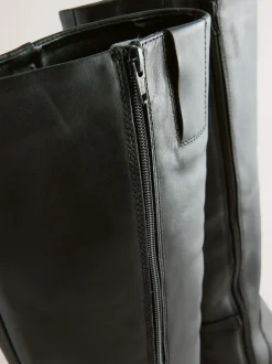 Next Forever Comfort® Hardware Trim Knee High Boots Black Leather Best