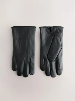 Next Black Leather Gloves Clearance