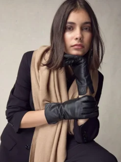 Next Black Leather Gloves Sale