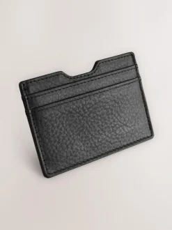 Next Black Leather Grainy Card Holder Discount