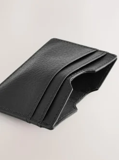 Next Black Leather Grainy Card Holder Discount