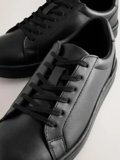 Next Black Leather Lace Up School Shoes Outlet