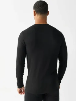 Next Black Lightweight Thermogen Long Sleeve T-Shirts 2 Pack Discount