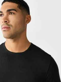 Next Black Lightweight Thermogen Long Sleeve T-Shirts 2 Pack Discount