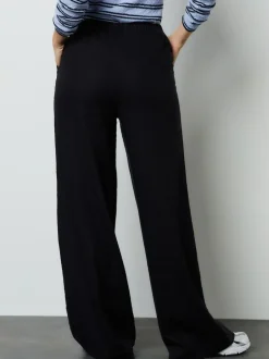 Next Linen Blend Wide Leg Trousers Black Best