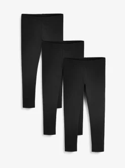 Next Black Long Length Leggings 3 Pack (3-16yrs) Discount