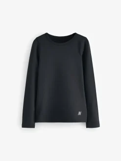 Next Long Sleeve Base Layer Top (3-16yrs) Black New