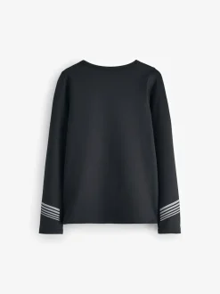 Next Long Sleeve Base Layer Top (3-16yrs) Black New
