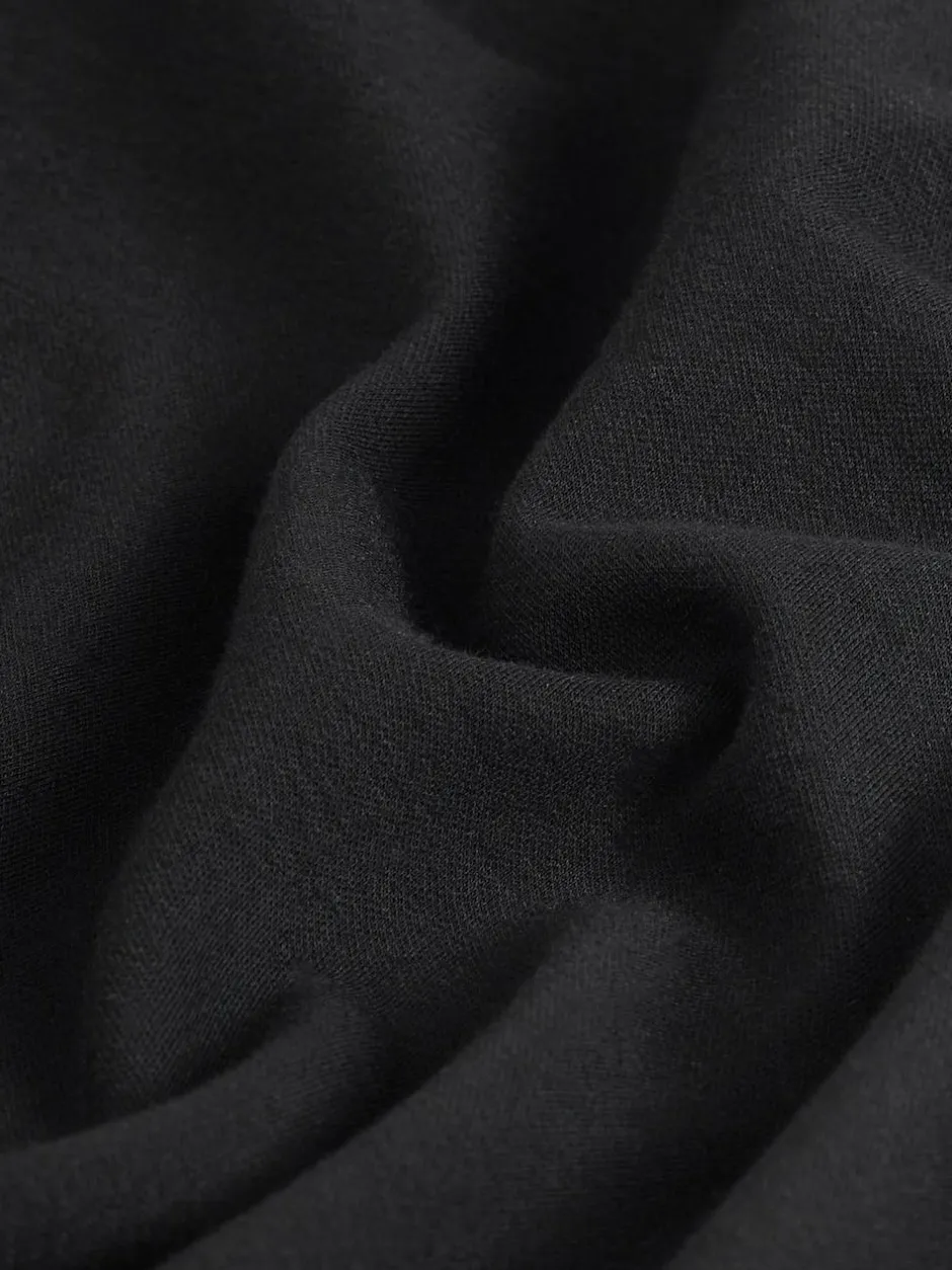 Next Black Long Sleeve Heavyweight Crew Neck T-Shirt Clearance