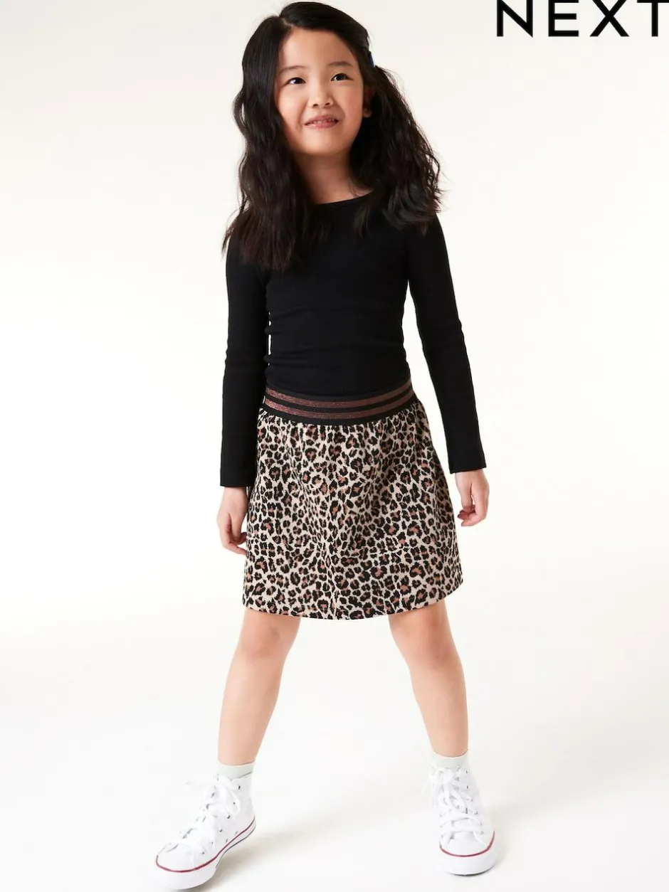 Next Black Long Sleeve Ribbed Top (3-16yrs) Sale