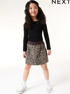 Next Black Long Sleeve Ribbed Top (3-16yrs) Sale