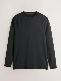 Next Black Long Sleeve Tee Active Thermal Base Layer Hot
