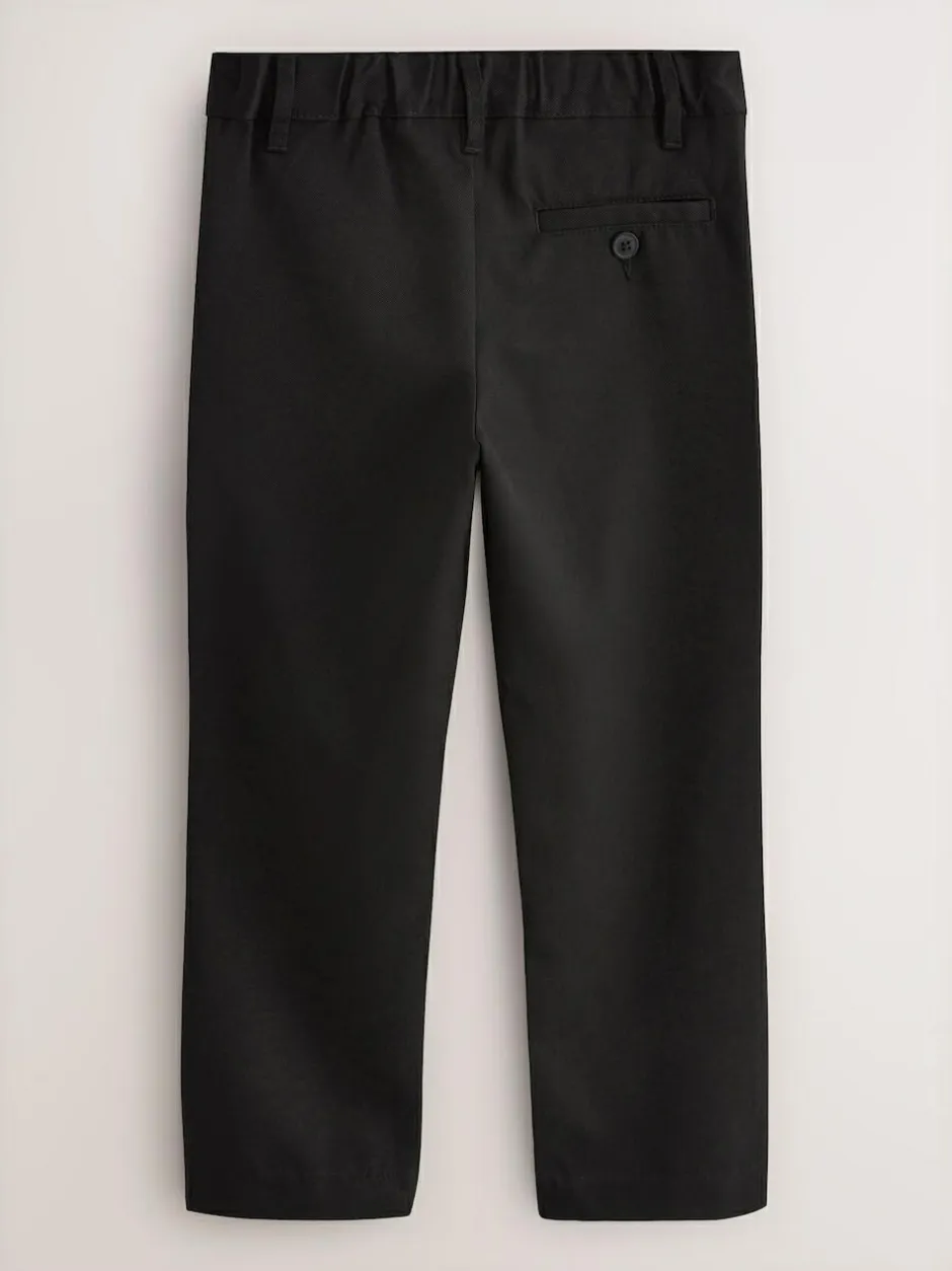 Next Longer Leg Regular Waist School Trousers (3-17yrs) Black Discount