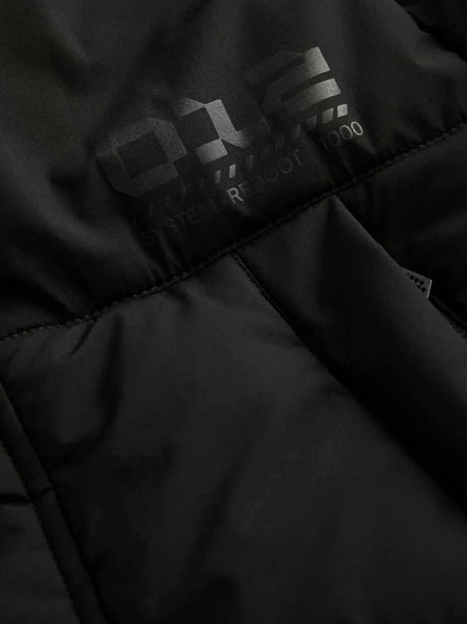 Next Black Longline Shower Resistant Padded Coat (3-17yrs) Clearance