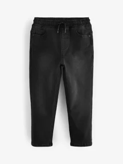 Next Loose Fit Stretch Elasticated Waist Jeans (3-16yrs) Black Discount