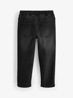 Next Loose Fit Stretch Elasticated Waist Jeans (3-16yrs) Black Discount