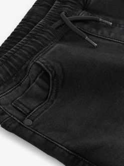 Next Loose Fit Stretch Elasticated Waist Jeans (3-16yrs) Black Discount