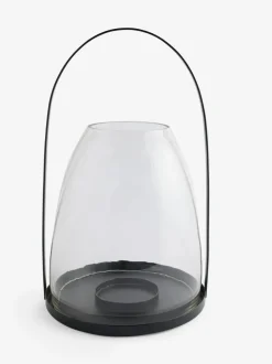 Next Black Metal Curved Handle Lantern Large Online