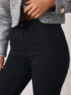 Next Mid Rise Stretch Bootcut Jeans Black Sale