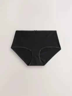Next Black Midi Full Briefs Cotton Knickers 10 Pack