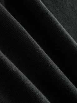 Next Muscle Fit Cotton Rich Short Sleeve Knit Polo Shirt Black Hot