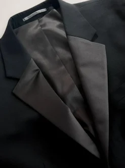 Next Black Muscle Fit Motionflex Stretch Tuxedo Suit Jacket Online