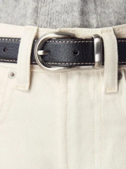 Next N. Premium Made In Italy Mid Width Belt Black Sale