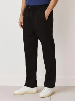 Next N. Premium Soft Touch Scuba Slim Fit Open Joggers Black Outlet