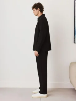 Next N. Premium Soft Touch Scuba Slim Fit Open Joggers Black Outlet