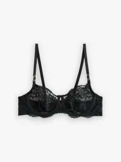 Next Non Pad Balcony A-E Lace Bra Black Hot