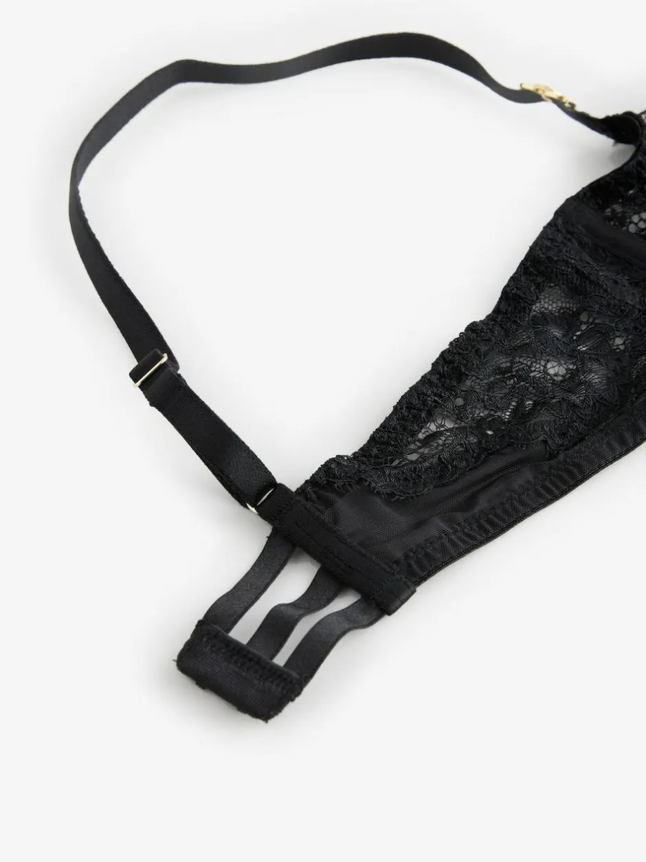 Next Non Pad Balcony A-E Lace Bra Black Hot