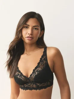 Next Non Pad Non Wire Lace Ultimate Comfort Bra Black Sale