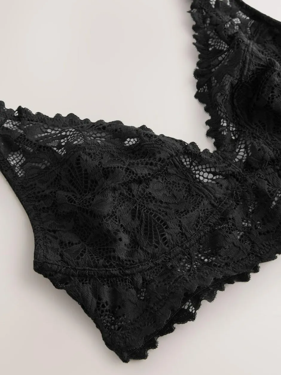 Next Non Pad Non Wire Lace Ultimate Comfort Bra Black Sale