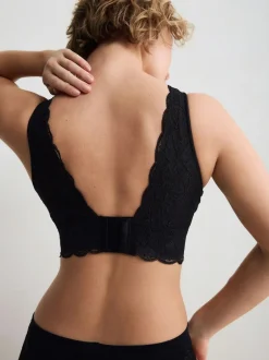 Next Non Pad Non Wire Total Support Lace Bra Black Hot