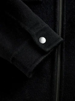 Next Black N.Premium Wool Rich Soft Touch Jacket Discount