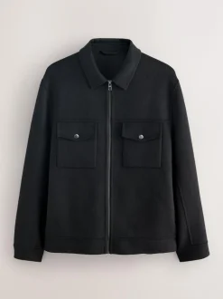 Next Black N.Premium Wool Rich Soft Touch Jacket Discount